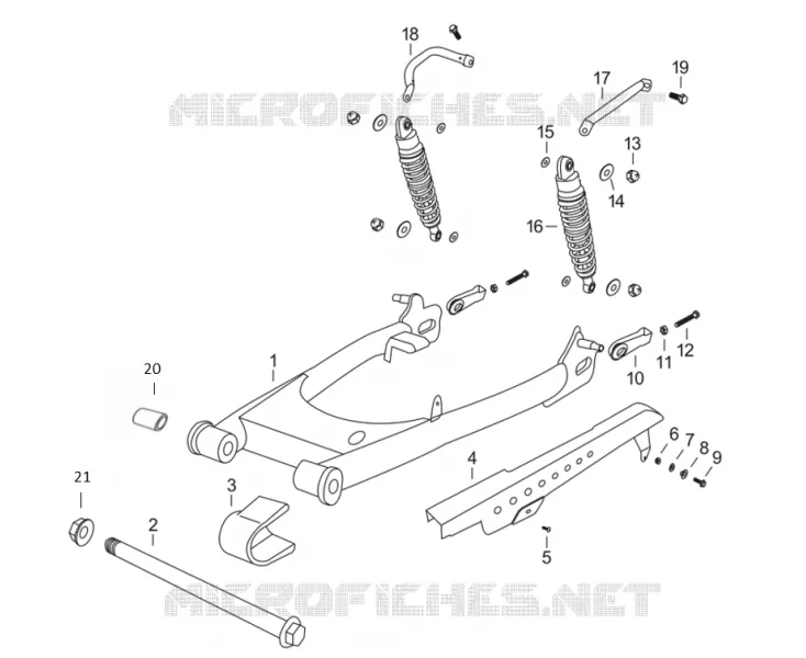 BRAS OSCILLANT  / AMORTISSEUR