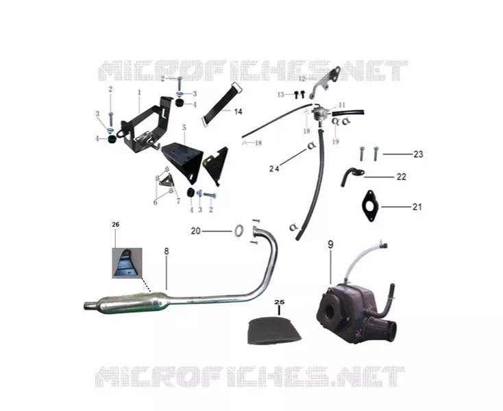 ECHAPPEMENT / BOITIER FILTRE