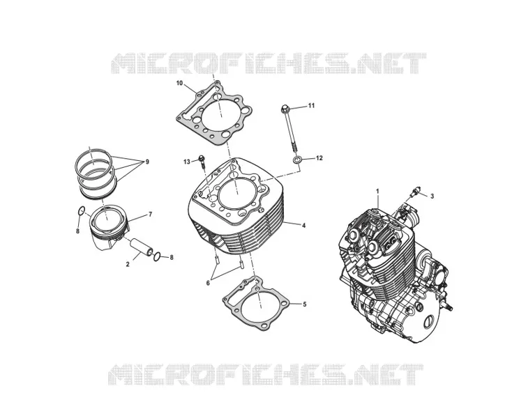 MOTEUR / PISTON / CYLINDRE