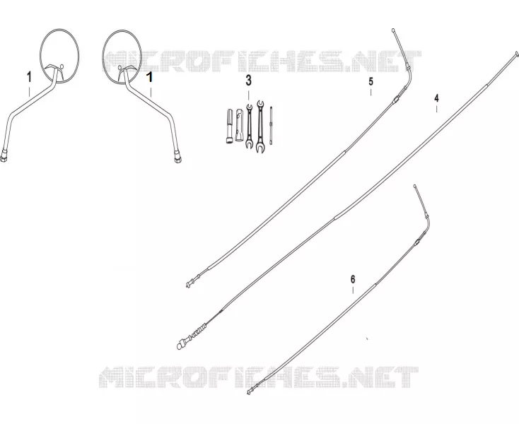 RETROVISEURS / CABLES / OUTILS