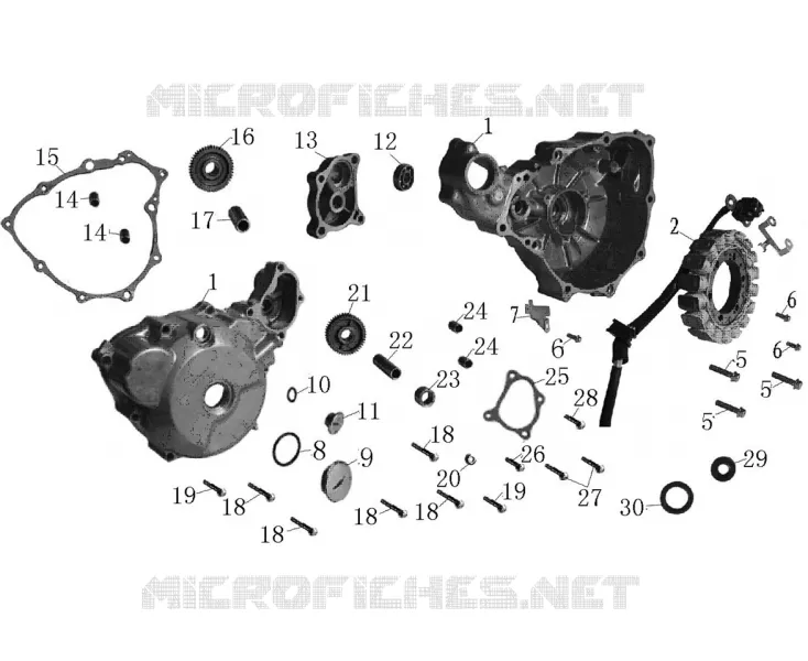 COUVRE CARTER GAUCHE / STATOR