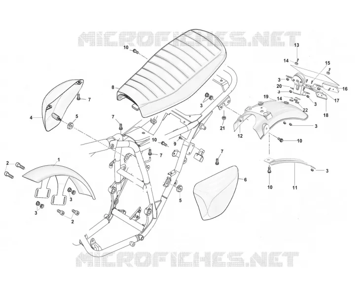 CACHES LATERAUX / GARDES BOUE / SELLE