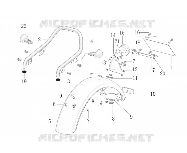 GARDE BOUE / FEU ARRIERE / CLIGNOTANTS