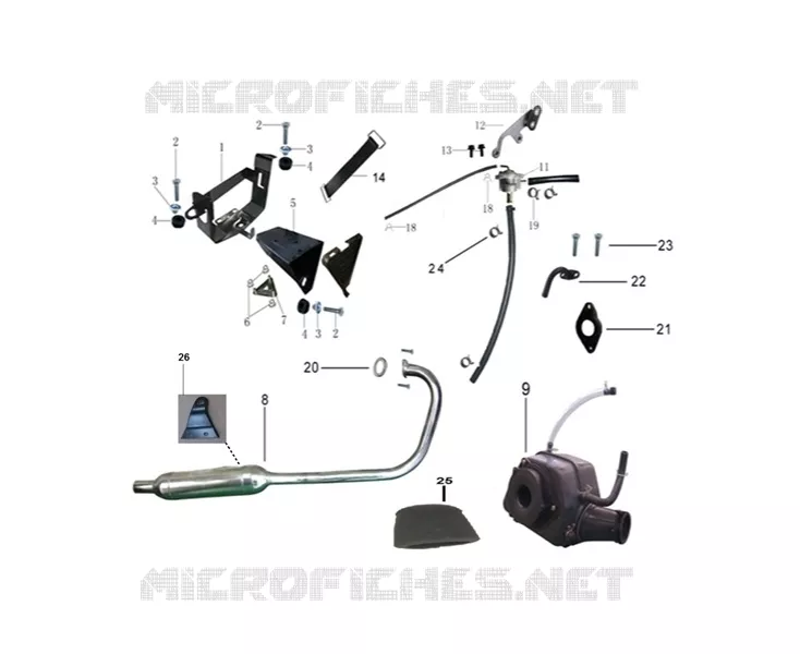 ECHAPPEMENT / BOITIER FILTRE