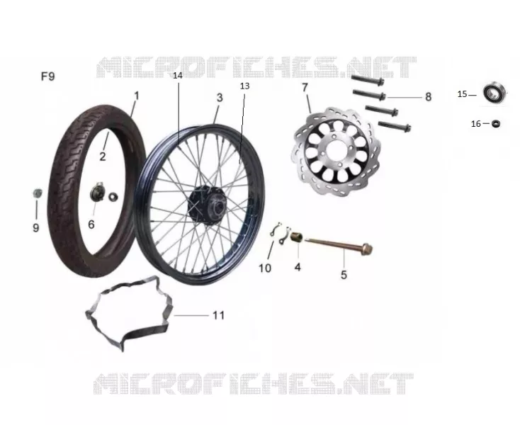 ROUE / FREIN AVANT