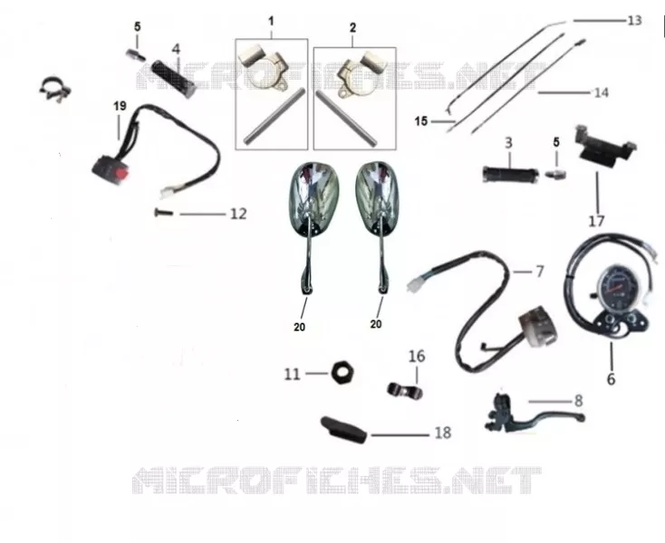 ENSEMBLE GUIDON / COMPTEUR