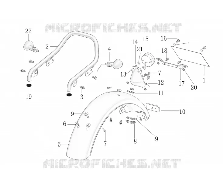 GARDE BOUE / FEU ARRIERE / CLIGNOTANTS