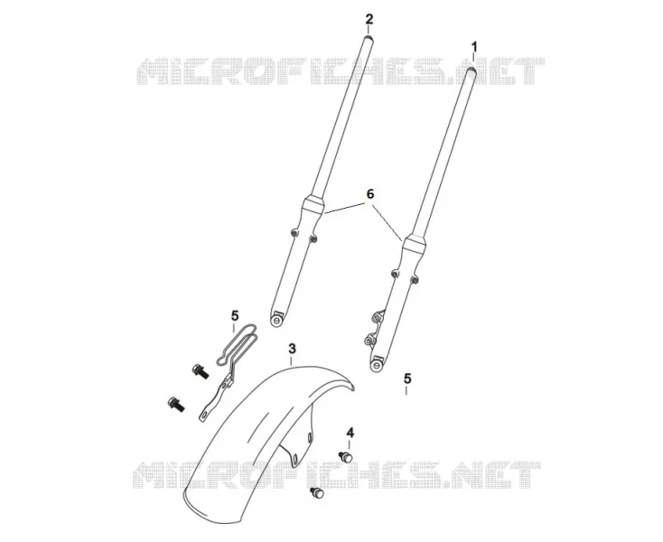 FOURCHE / GARDE BOUE AVANT