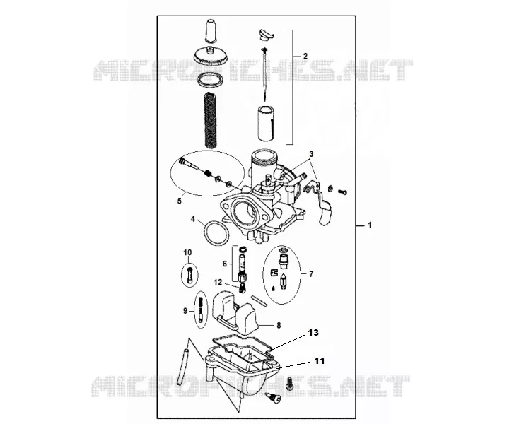 CARBURATEUR Mash MOTO 125 2014 CAFE RACER 125  CAFE RACER 125