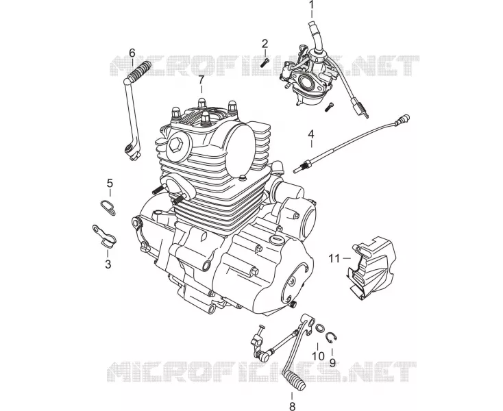 COMPOSANT MOTEUR Mash MOTO 50 2018 DIRT TRACK 50  DIRT TRACK 50