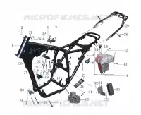 CADRE pour Mash FIVE HUNDRED EURO 4 MOTEUR NOIR 2020