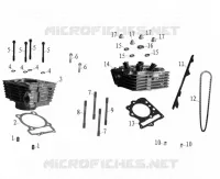 CYLINDRE / CULASSE pour Mash FIVE HUNDRED EURO 4 MOTEUR NOIR 2020