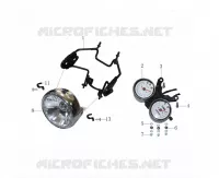 PHARE AVANT / COMPTEUR pour Mash FIVE HUNDRED EURO 4 MOTEUR NOIR 2020