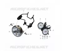 PHARE AVANT / COMPTEUR pour Mash FIVE HUNDRED EURO 4 MOTEUR NOIR 2020