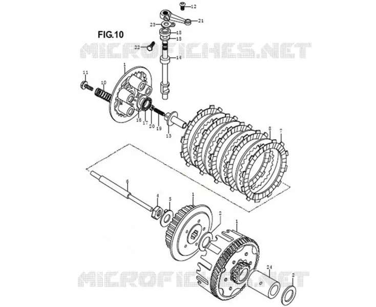 EMBRAYAGE Mash MOTO 125 2015 SEVENTY  SEVENTY