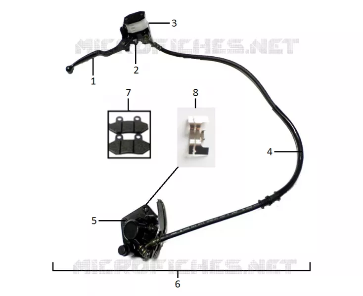 ENSEMBLE FREIN AVANT Mash MOTO 125 2015 SEVENTY  SEVENTY
