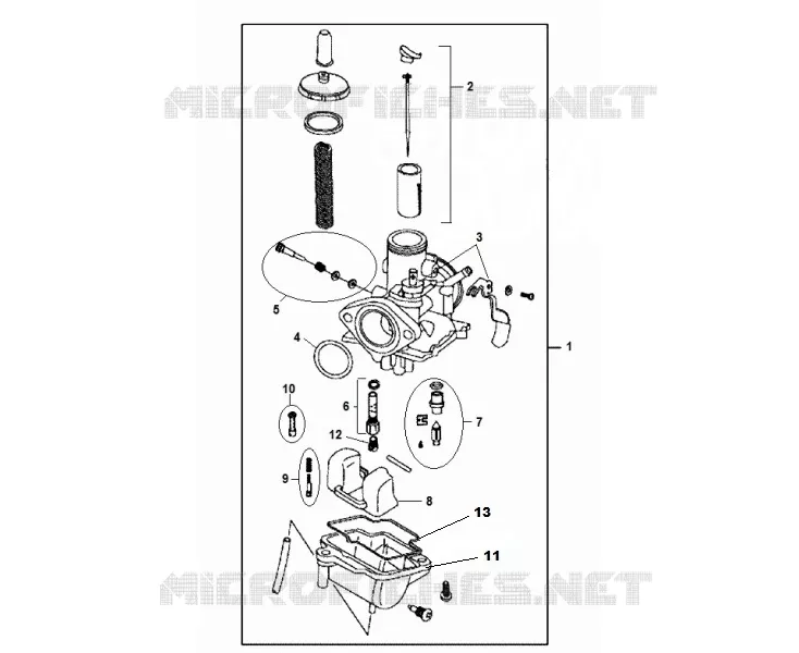 CARBURATEUR Mash MOTO 125 2015 SEVENTY FIVE  SEVENTY FIVE