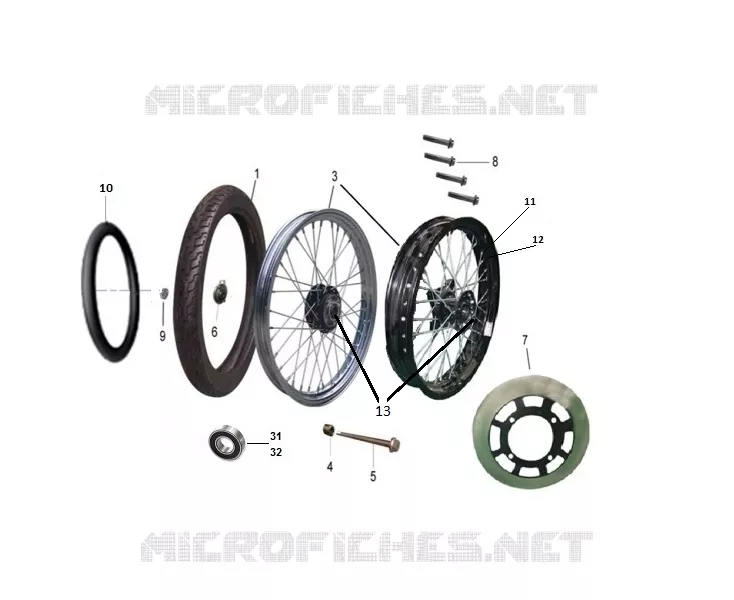 ROUE AVANT Mash MOTO 125 2015 SEVENTY FIVE  SEVENTY FIVE