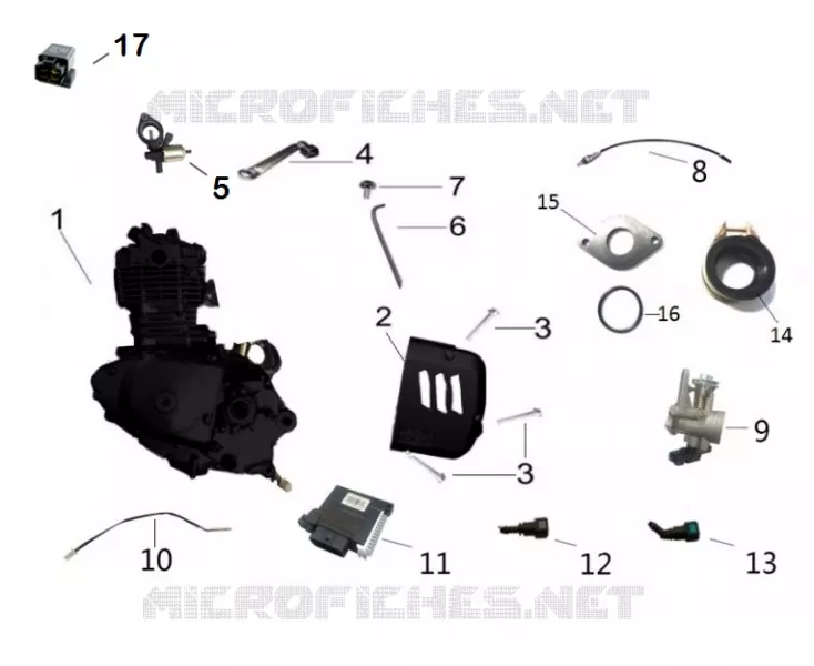 COMPOSANT MOTEUR Mash MOTO 125 2020 NEW SEVENTY 125  NEW SEVENTY 125