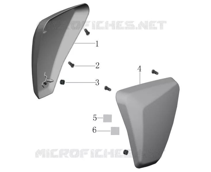 CACHES LATERAUX Mash MOTO 400 2018 CAFE RACER TT40  CAFE RACER TT40