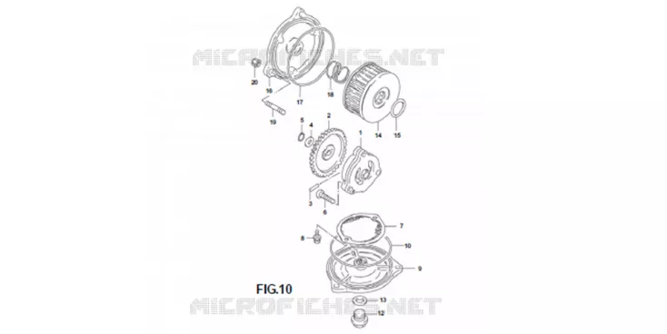 FILTRE / POMPE A HUILE Mash MOTO 250 2015 TWO FIFTY  TWO FIFTY