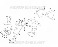 GARDE BOUE ARRIERE / CACHE LATERAUX / CLIGNOTANTS pour Mash SCRAMBLER 50 2024