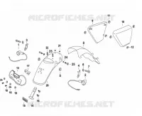 GARDE BOUE ARRIERE / CACHE LATERAUX / CLIGNOTANTS pour Mash SCRAMBLER 50 2024