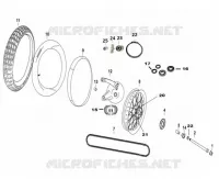 ROUE ARRIERE pour Mash SCRAMBLER 50 2024