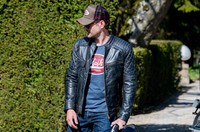 BLOUSON TOMY MASH NOIR EN CUIR HOMME TAILLE S-Mash